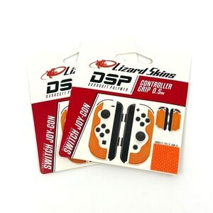 2 Pack Lizard Skins Switch Joy-Con DSP Controller Grip 0.5mm Tangerine